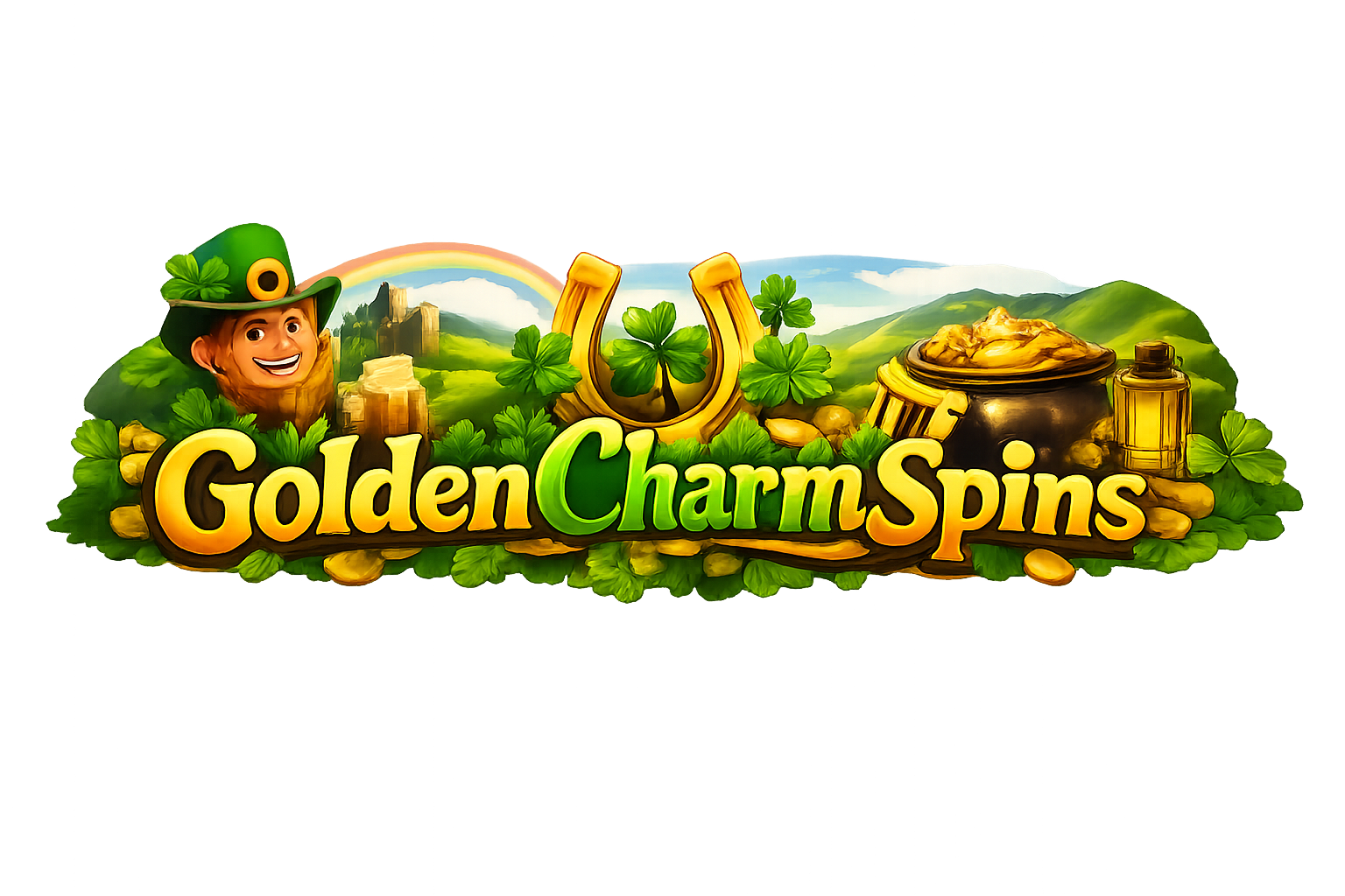 GoldenCharmSpins Logo